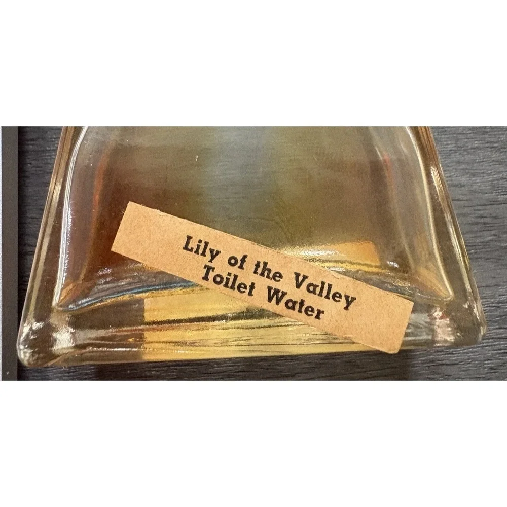 Vintage drug store beauty advertising Witols Marvo Toilet Water empty glass 1950